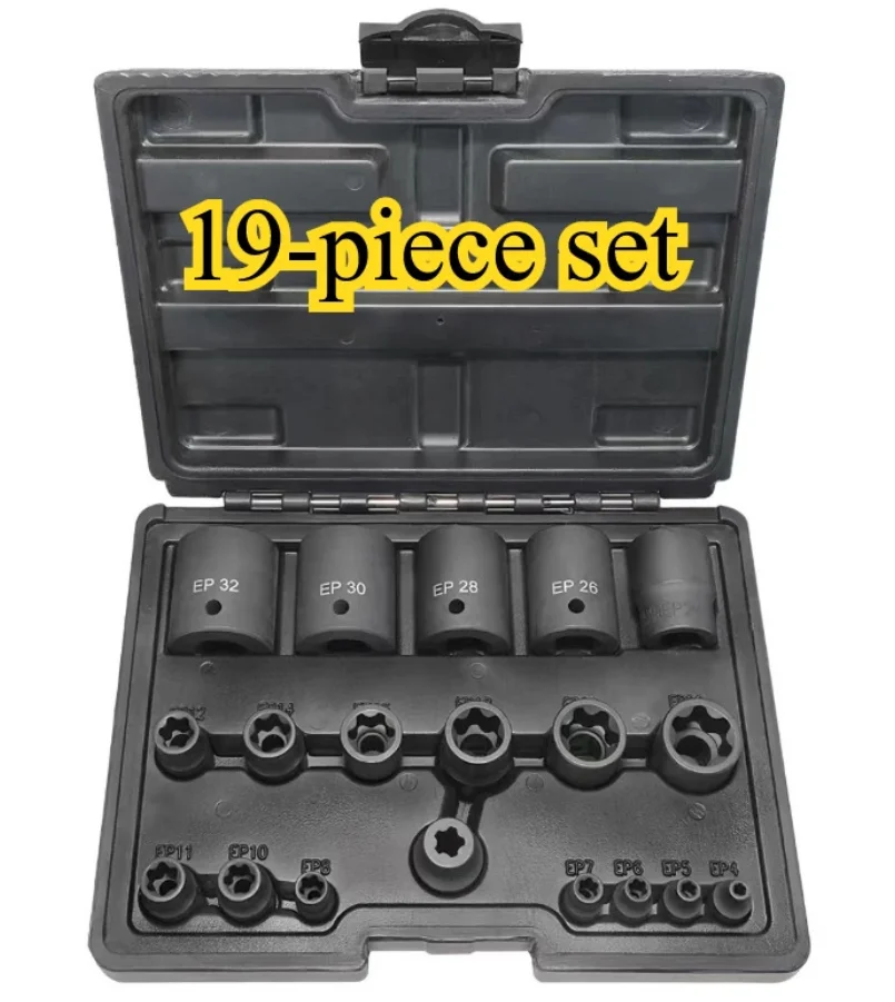 

Набор внешних головок Torx Plus, 5- и 6-точечная головка EP4, EP5 — EP32 1/2 дюйма 3/8 дюйма 1/4 дюйма для инструмента для снятия винтов аккумуляторной батареи Tesla