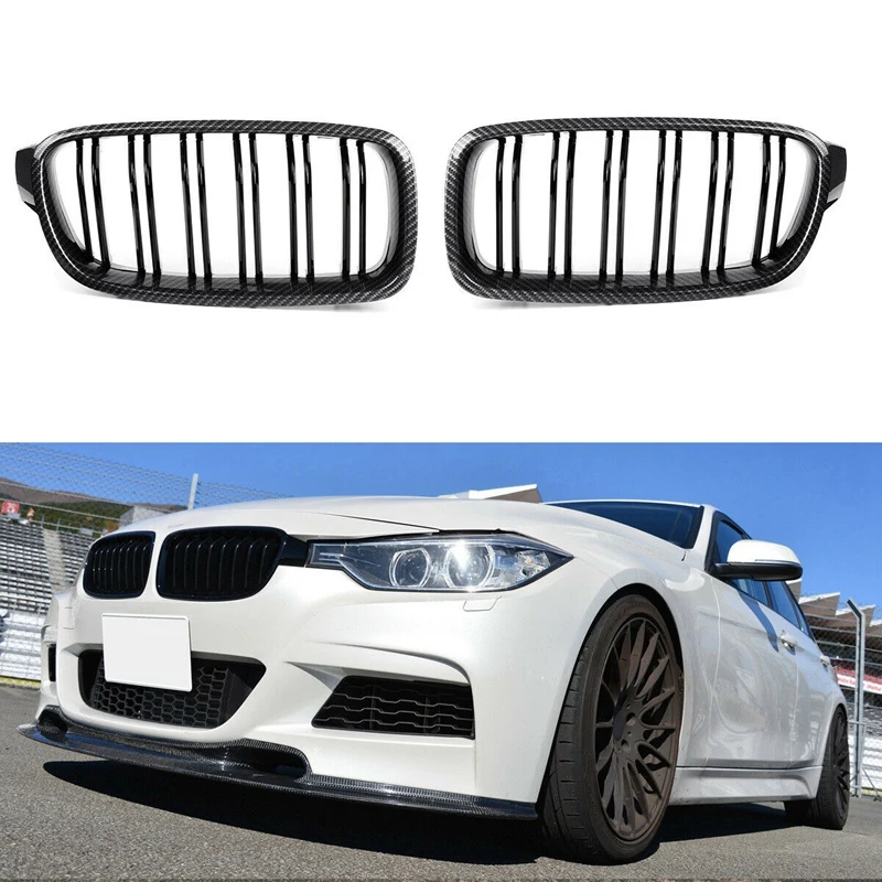 Передняя решетка почек из углеродного волокна для BMW F30 F35 328I 335I 2012-2018