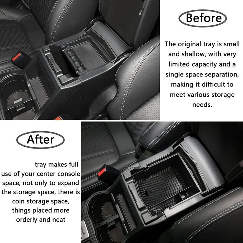 Для Subaru Forester 2019 2020 2021 2022 2023 2024 органайзер для центральной консоли подлокотник