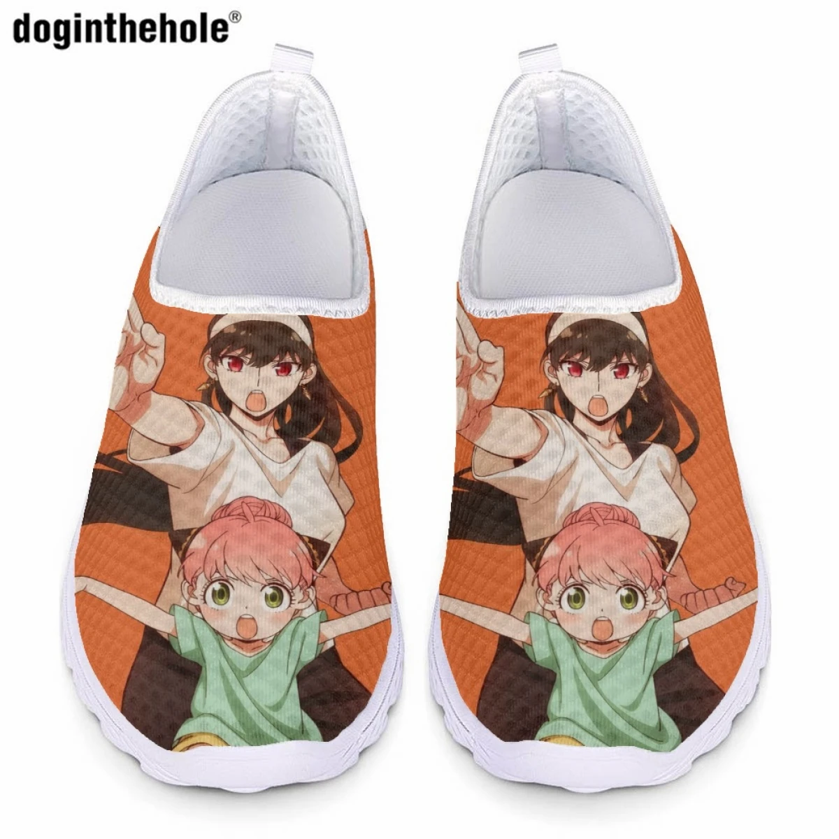 

Doginthehole японское аниме SPY×FAMILY Печать Модные Повседневные кроссовки для женщин Летняя обувь на плоской подошве Comfor дышащая сетчатая обувь