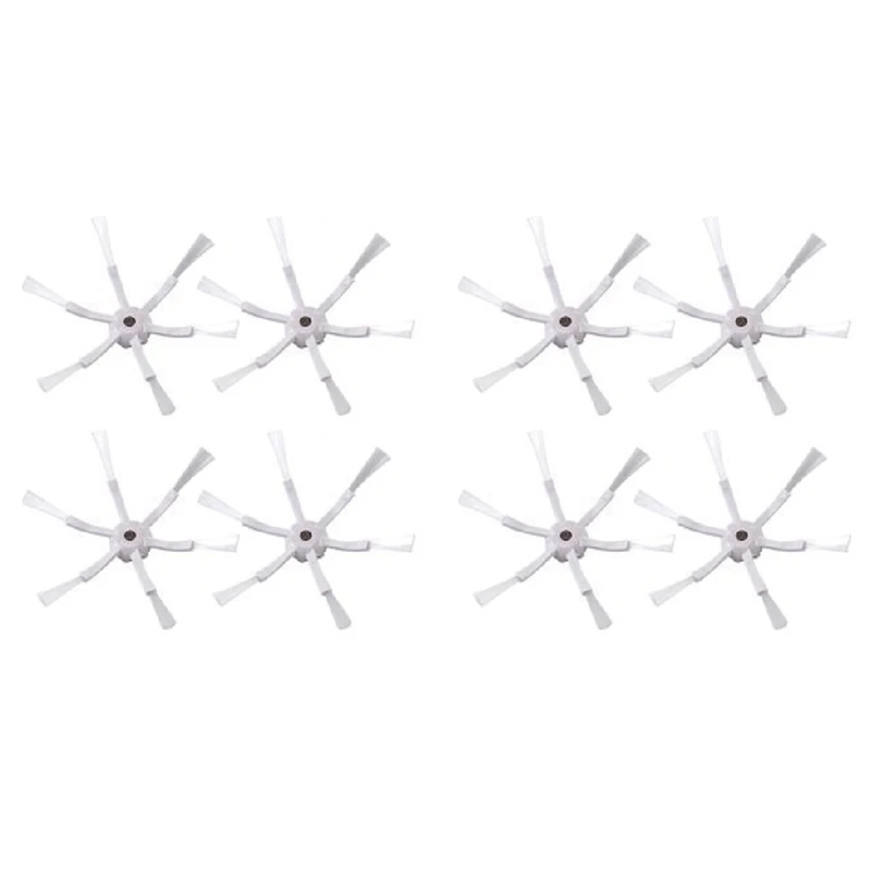 

8X White 6 Arms Side Brush For Xiaomi 1S MI Robot Vacuum 2 Roborock S50 S51 S5 Vacuum Cleaner Parts Accessories