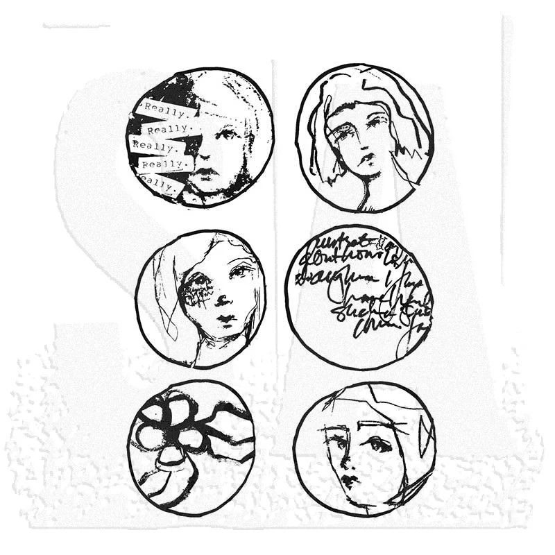 

Круглые прозрачные штампы, рождественские женские лица, прозрачные штампы для рукоделия, новинка 2022 30