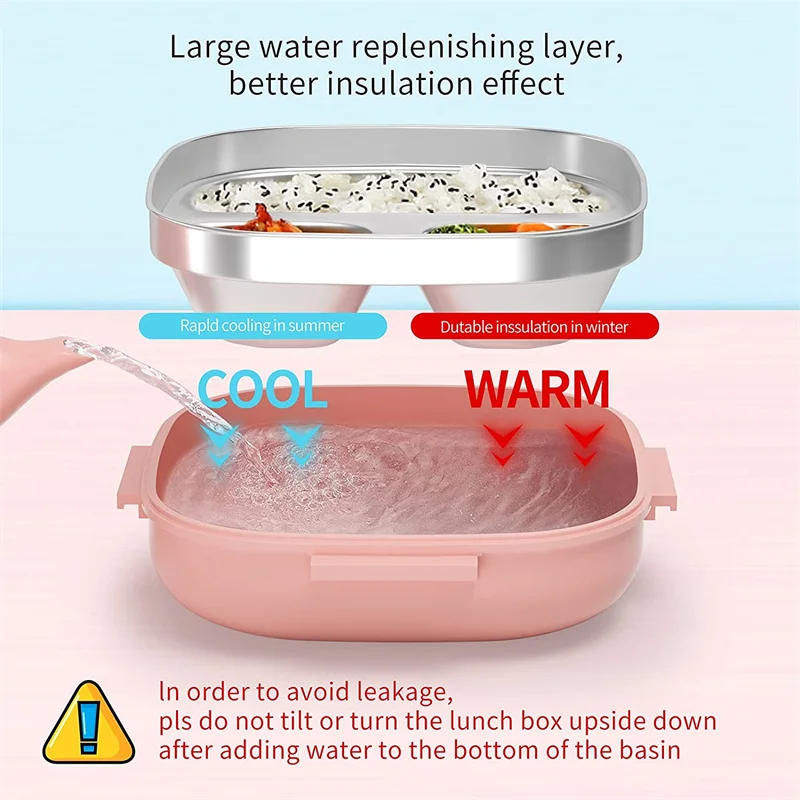 Ланч-бокс из нержавеющей стали для девочек 500 мл |