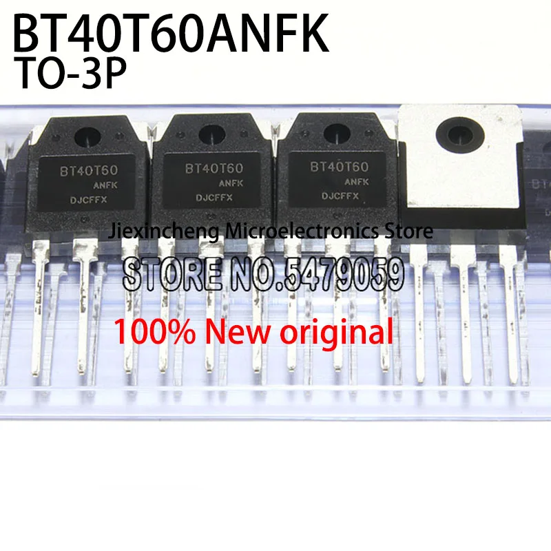 

10PCS BT40T60 BT40T60ANF BT40T60ANFK 40A 600V IGBT Tube TO-3P New Original