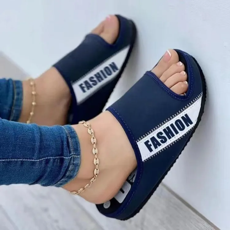 

2022 New Ladies Sandals Fashion Ladies Platform Wedge Sandals Ladies Summer Sandals Buckle Non-Slip Beach Sandals Ladies Sandals