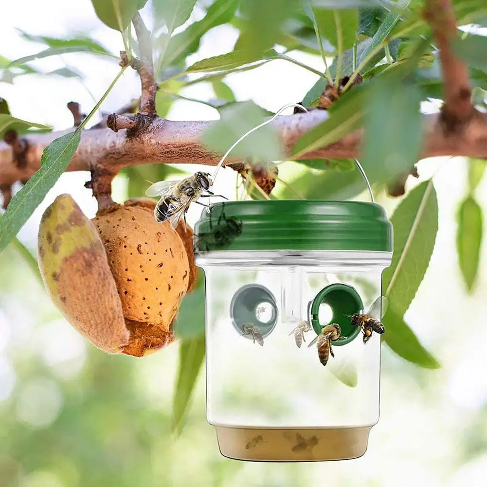 

Bee Catcher Solar Powered Hanging Trap LED Bee Catcher Non-toxic Insect Control Tools for Outdoor Home Garden Orchard Farm