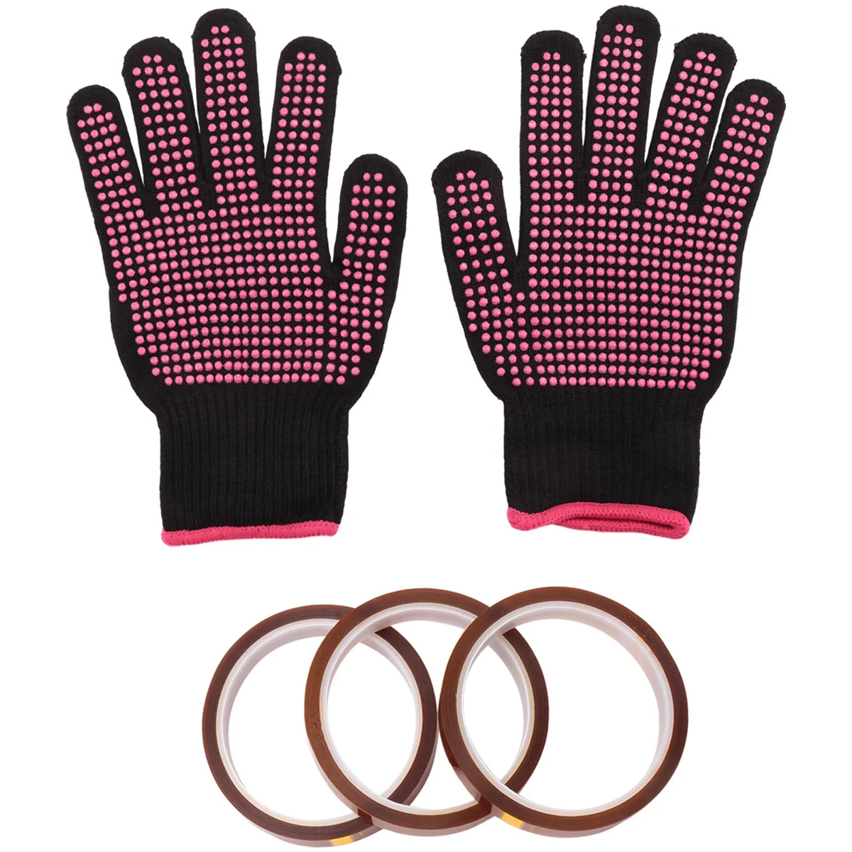 Термостойкие перчатки и 3 рулона 10 мм x 33 м футов термостойкая перчатка термолента