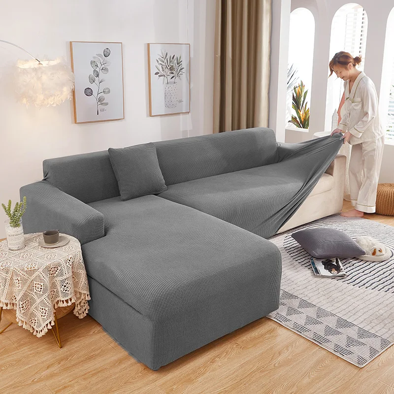 

2023 new thickened polar fleece sofa cover all-inclusive sofa cover universal elastic non-slip sofa cushion cover