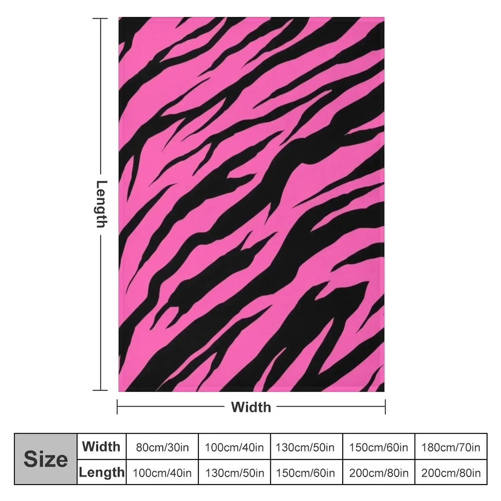 Розовое одеяло с принтом зебры/тигра роскошное дизайнерское для малышей