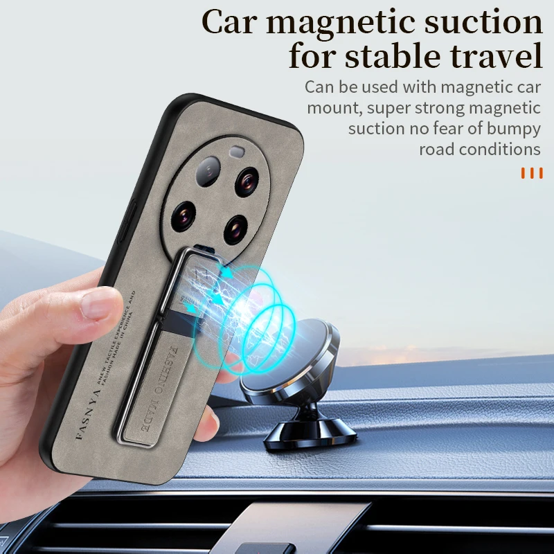 Ультратонкий чехол для Xiaomi Mi 13 магнитный автомобильный держатель телефона Mi13 Ultra