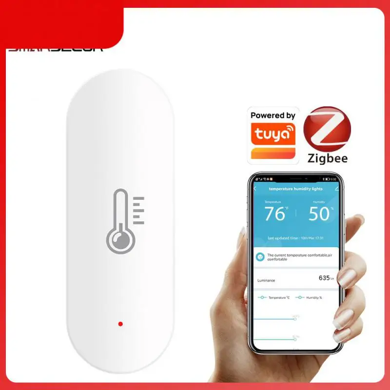 

App Control Zigbee Hygrometer Thermometer Real-time Monitor Wireless Temperature And Humidity Detector Tuya Intelligent Linkage