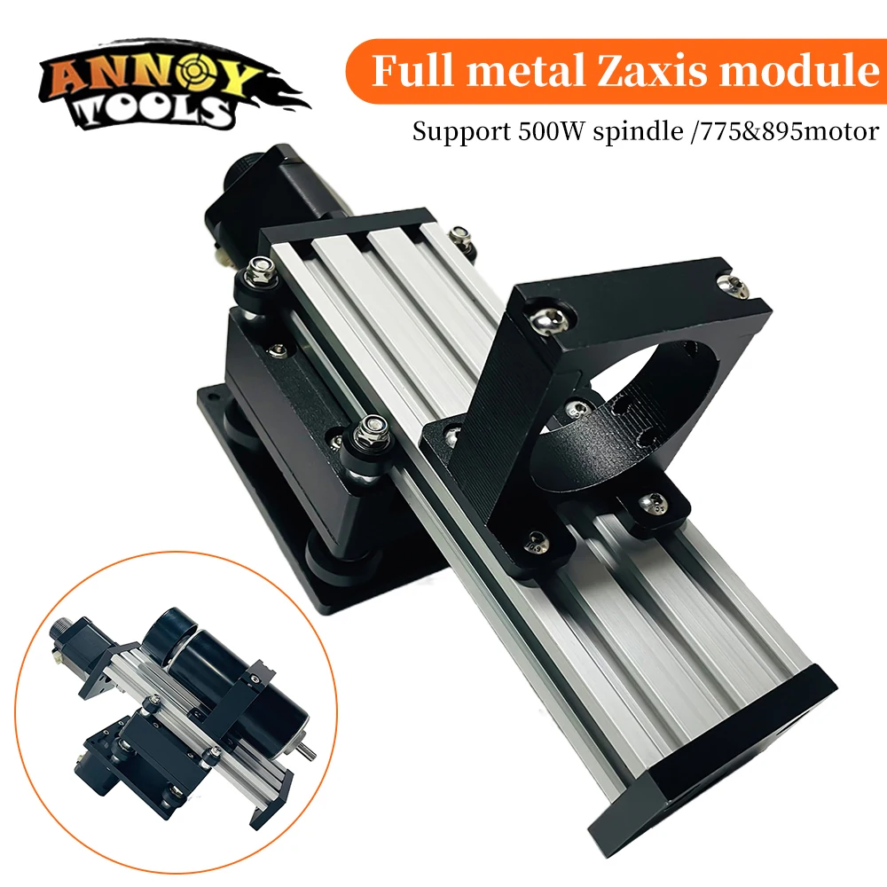 Z axis Lifting module Kit CNC Machine For Wood 100mm Z Axis Sliding Working Table CNC Wood Cutter With 775 895 300W 500W Motor enlarge