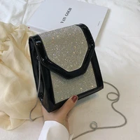 2022 new rhinestone handbag for women bag diamonds pu shoulder bag purse ladies female crossbody bag shining diamond bags