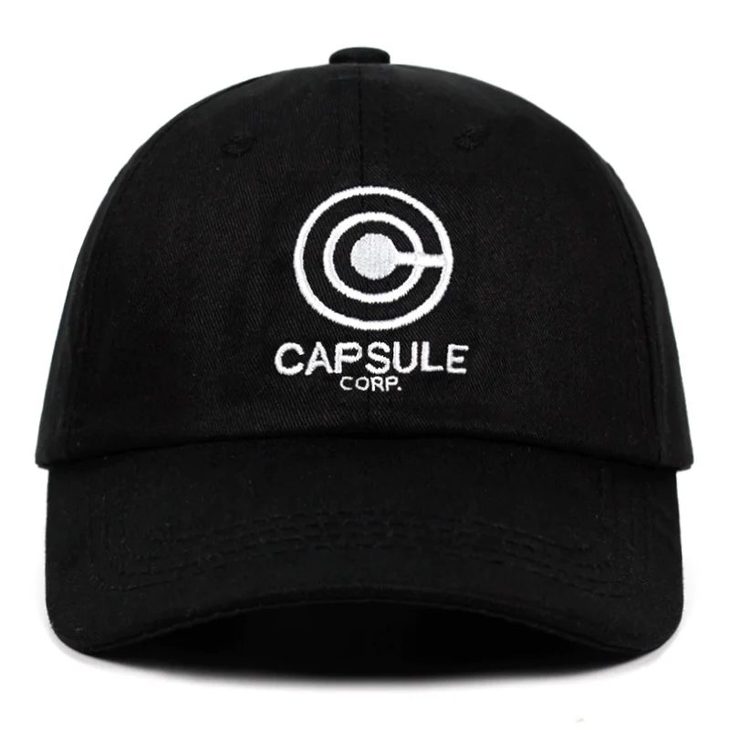 

Capsule corp. Dad Hat Anime song 100% Cotton Embroidery Snapback Hats Unisex Baseball Caps Men Women Holiday Hats