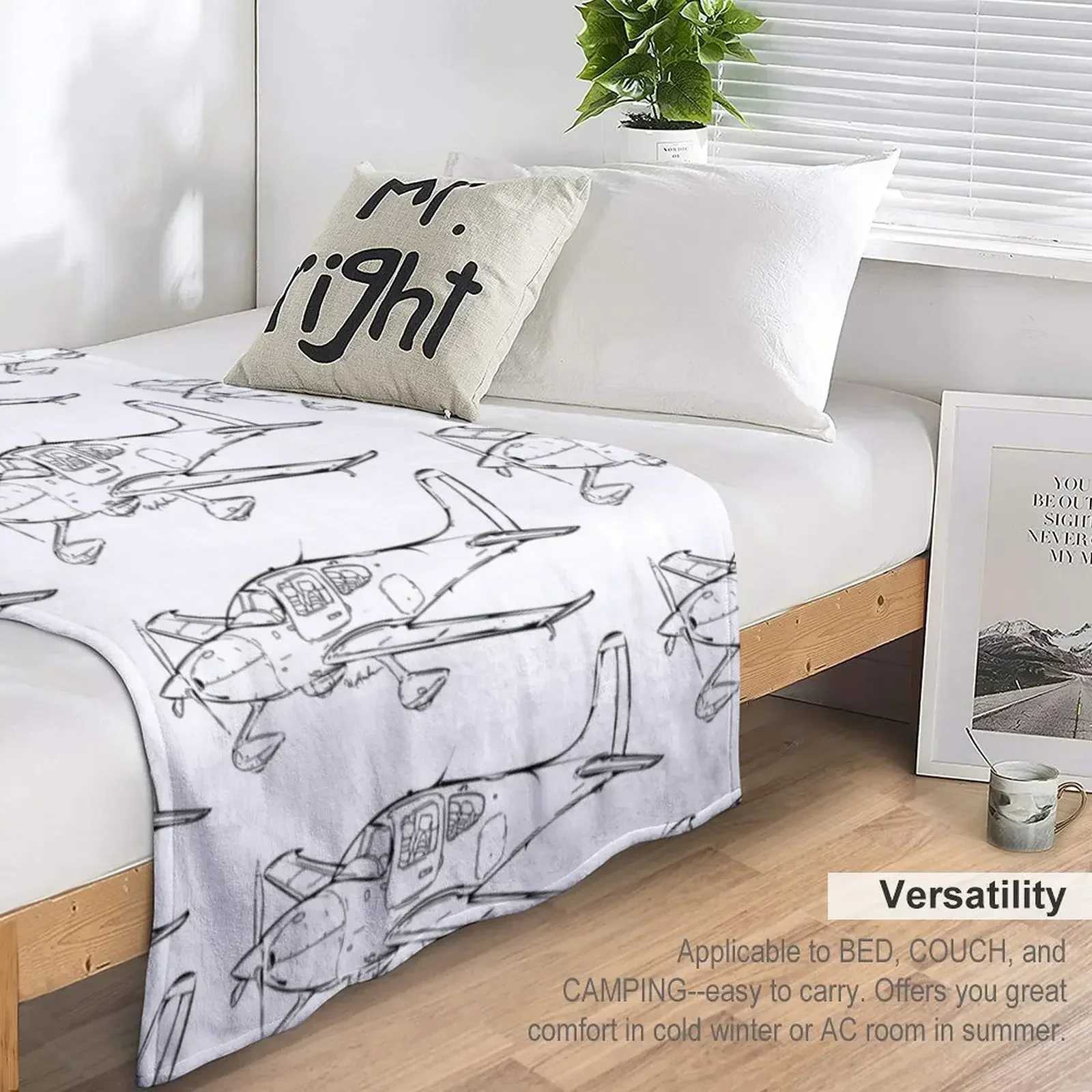 Cirrus SR-22 плед одеяло тяжелые Декоративные Мягкие Большие Смешные Фотообои