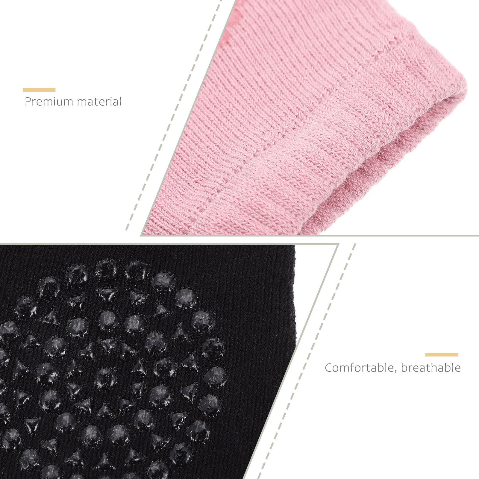 

3 Pairs Crawling Anti- Knee Pads Adjustable Elastic Cotton Knee Socks Toddler Leg Warmer Elbow Protectors for Unisex Girl Boy