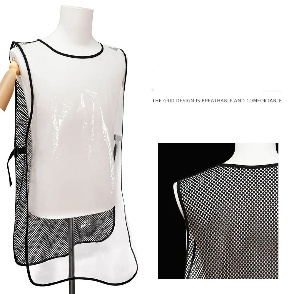 Сменный водонепроницаемый фартук для стрижки прозрачный садовый парикмахерской