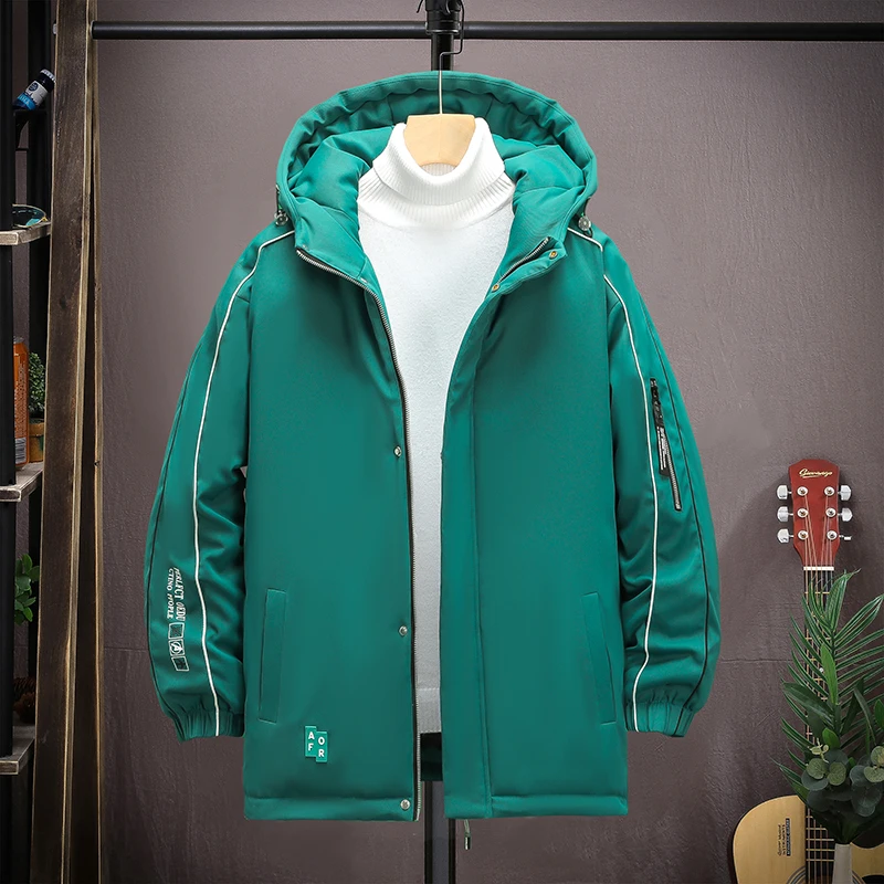 

Куртка-бомбер мужская с капюшоном, на осень/зиму