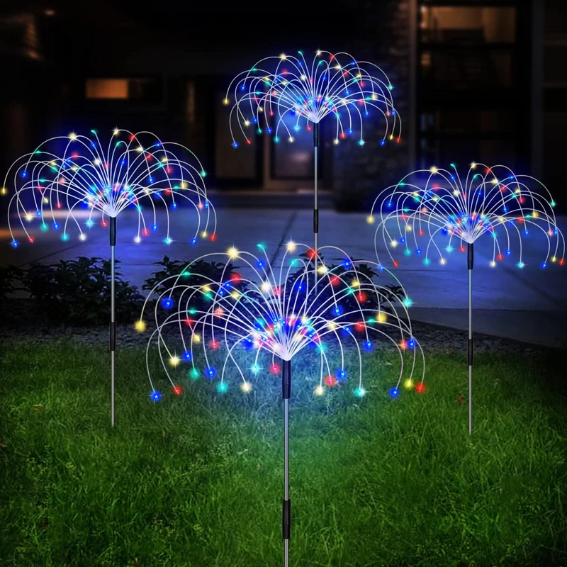 

Solar Fireworks Light Dandelion Light String Outdoor Festival Courtyard Waterproof Garden Decoration Lawn Floor Insertion Light
