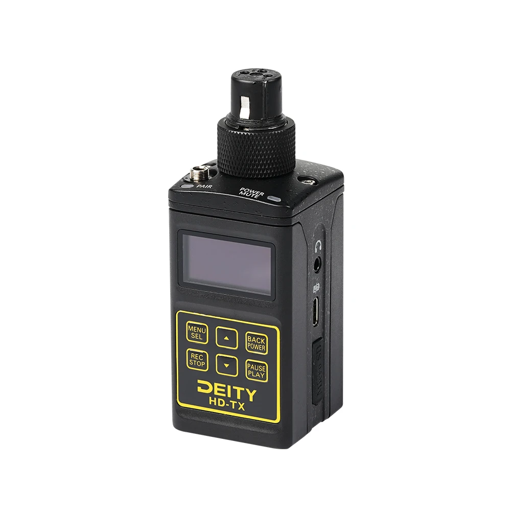 

Deity HD-TX adjustable 2.4GHZ wireless Transmitter digital Microphone audio transmission automatic XLR/TRS microphone input