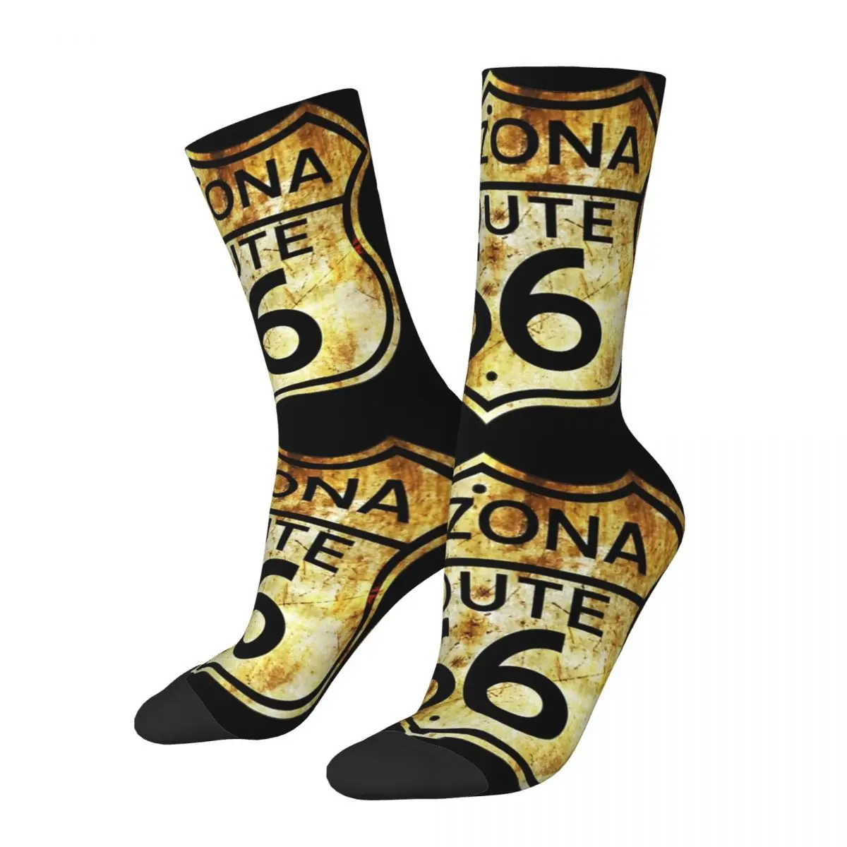 

Unisex Route 66 Highway Socks Super Soft Fashion Socks Harajuku Accessories Middle TubeSocks Best Gift Idea