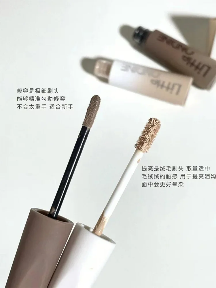 Фото Жидкий контурирующий консилер Little Ondine High Gloss Stick: осветляющий, матовый, для 3D-эффекта и коррекции контура носа №4