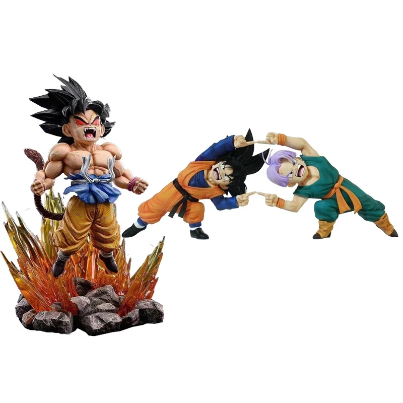 

Anime Dragon Ball Z Figure Gotenks Action Figure Super Saiyan Anger Goku Figure Ssj4 Figurine DBZ PVC Model Collection Toys Gift