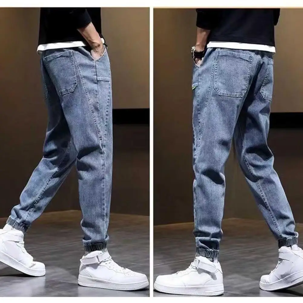 

Cool Trousers Multi Pockets Breathable Soft Men Summer Pants Ankle Length Men Jeans Men Clothes