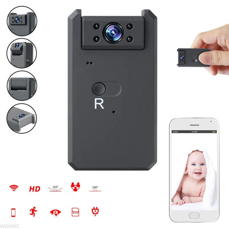 

WiFi Mini Camera HD Lens Video Night Vision P2P/AP Camcorder Audio Voice recorder Remote Contral ip Cam Suport 128G TF card