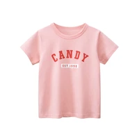 korean version of childrens clothing 2022 summer new fashion casual girls short sleeved t shirt baby clothes