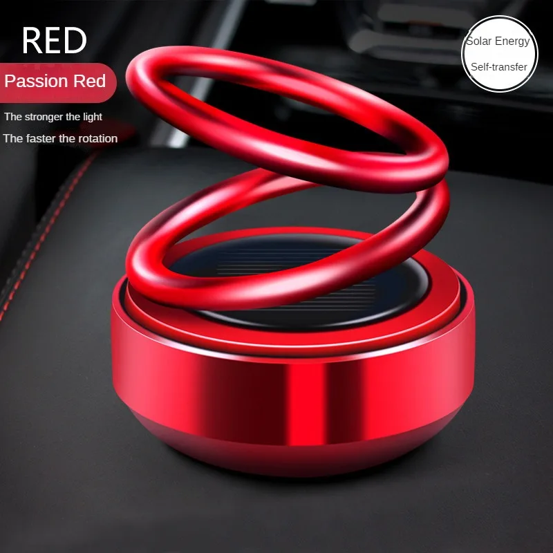 Olar Energy с двойным кольцом подвеска вращающаяся автомобильная ароматерапия