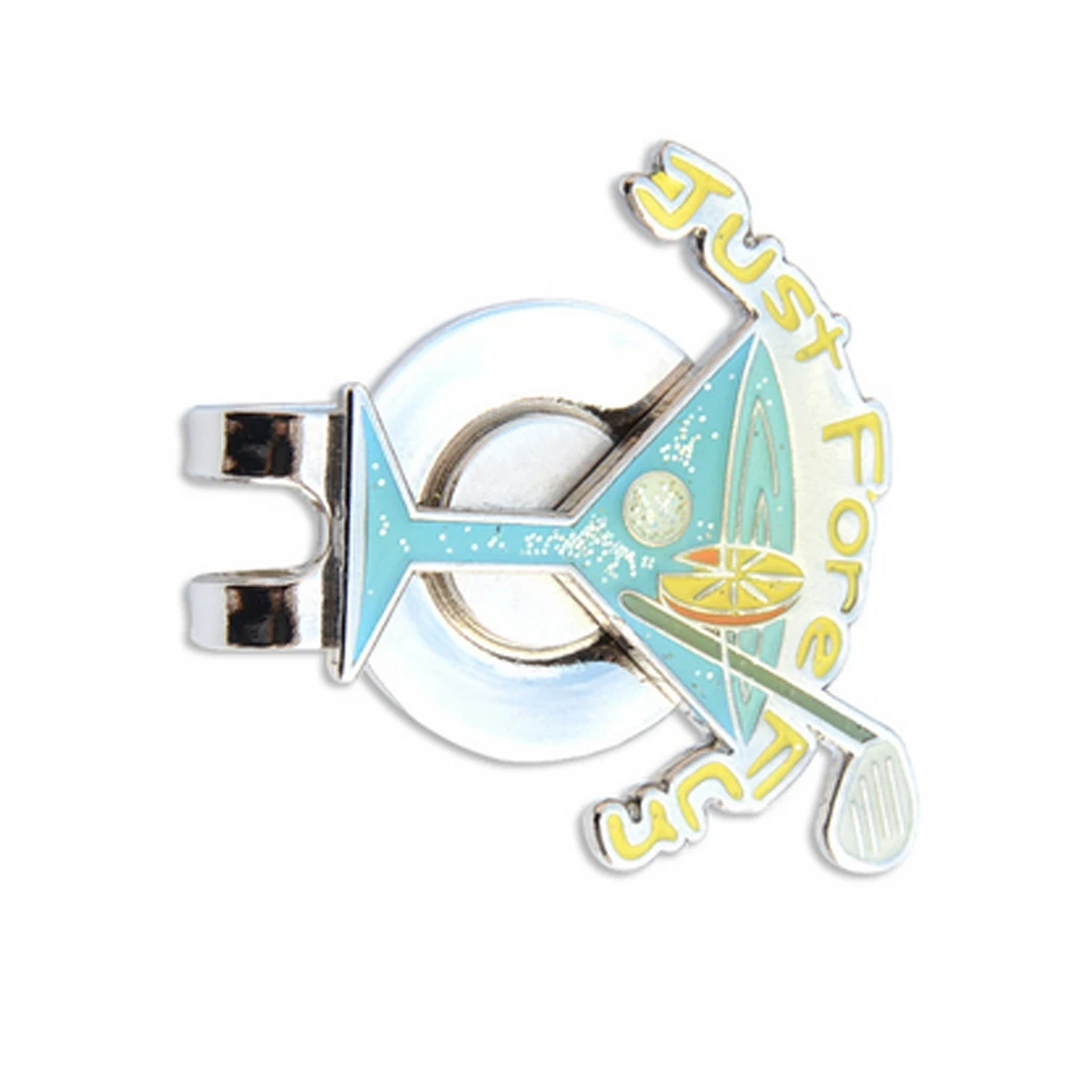 

Металлический зажим для шляпы для гольфа, съемный антикоррозийный зеленый позиционный зажим, комнатный и уличный маркер для мячей, насадки, розовый