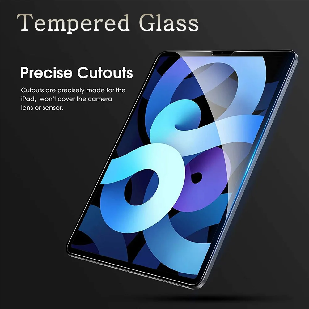 (3 упаковки) Закаленное стекло для Apple iPad Air 4 5 10,9 2020 2022 4-го 5-го поколения A2072 A2316 Защитная пленка для экрана против царапин