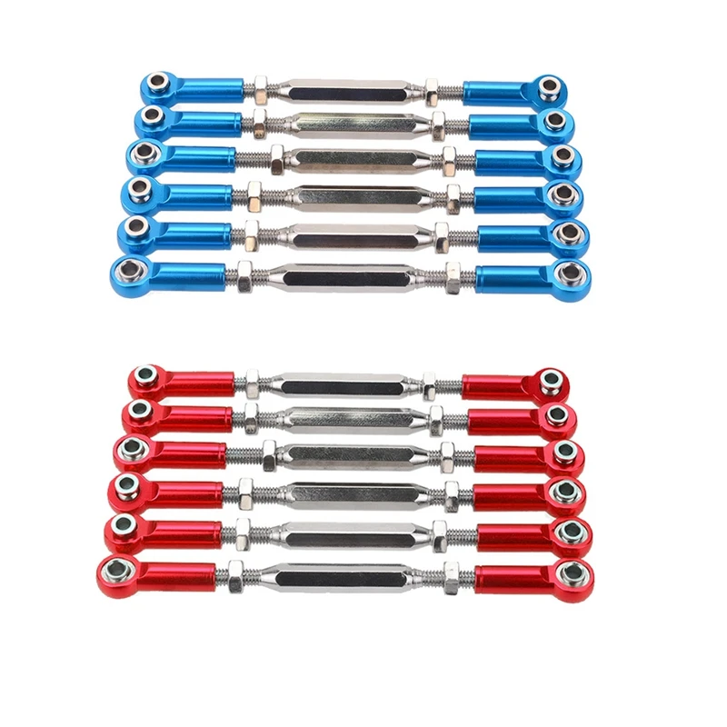 

FBIL-6Pcs 88 мм рулевая тяга для RC 1/10 1/8 Redcat HSP ZD Racing