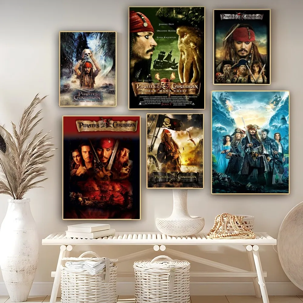 Классический фильм P-Pirates Of The C-Caribbean классические постеры с фильмами водостойкая