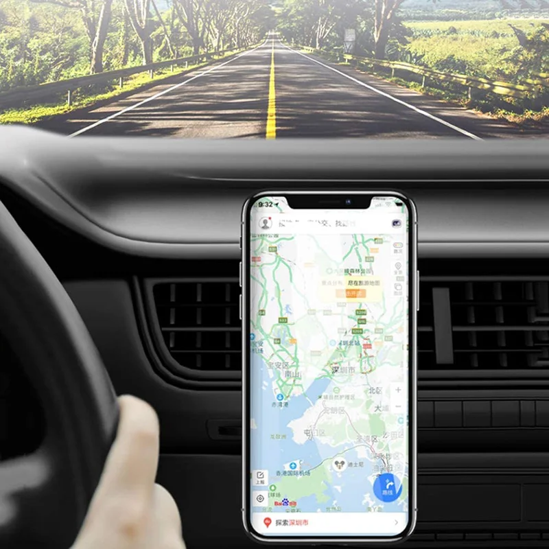 

Creative Car Magnetic Suction Outlet Car Metal Magnet Bracket Car Mobile Phone BracketMobile Phone Stand Magnetic Rack Holder