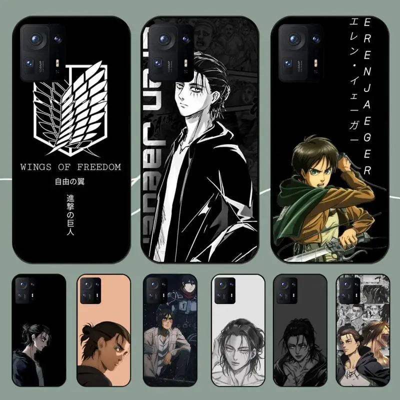 

Чехол для телефона аниме A-Attack T-Titans Эрена йера для Xiaomi 8 9 10 11 12 Pro lite Max ULTRA Redmi Note s SE TS Poco F1