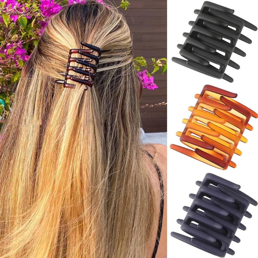 Женская Двусторонняя Матовая Нескользящая Расческа Для Волос Черные Аксессуары