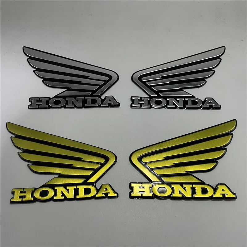 

1 Pair Moto Accessories Decal 3D Scooter Decoration Moto Parts For Honda Motorcycle Sticker Wing Motorbike Emblem Tank Badge