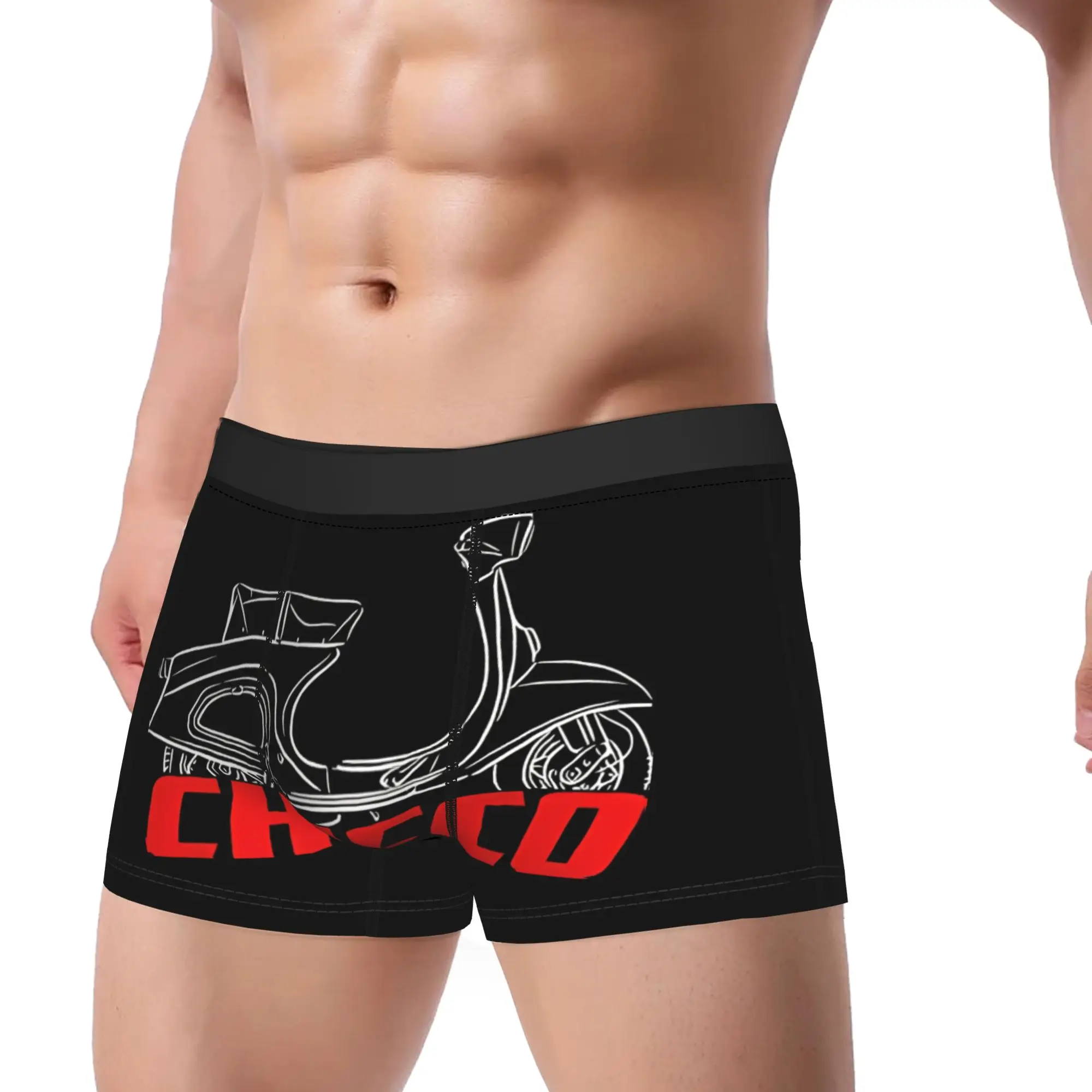 Фото Мотоциклетные трусы-боксеры Chicco 155 1960 1964 Biker MV Agusta, дышащие трусики, мужское нижнее белье, шорты с принтом, трусы-боксеры №2