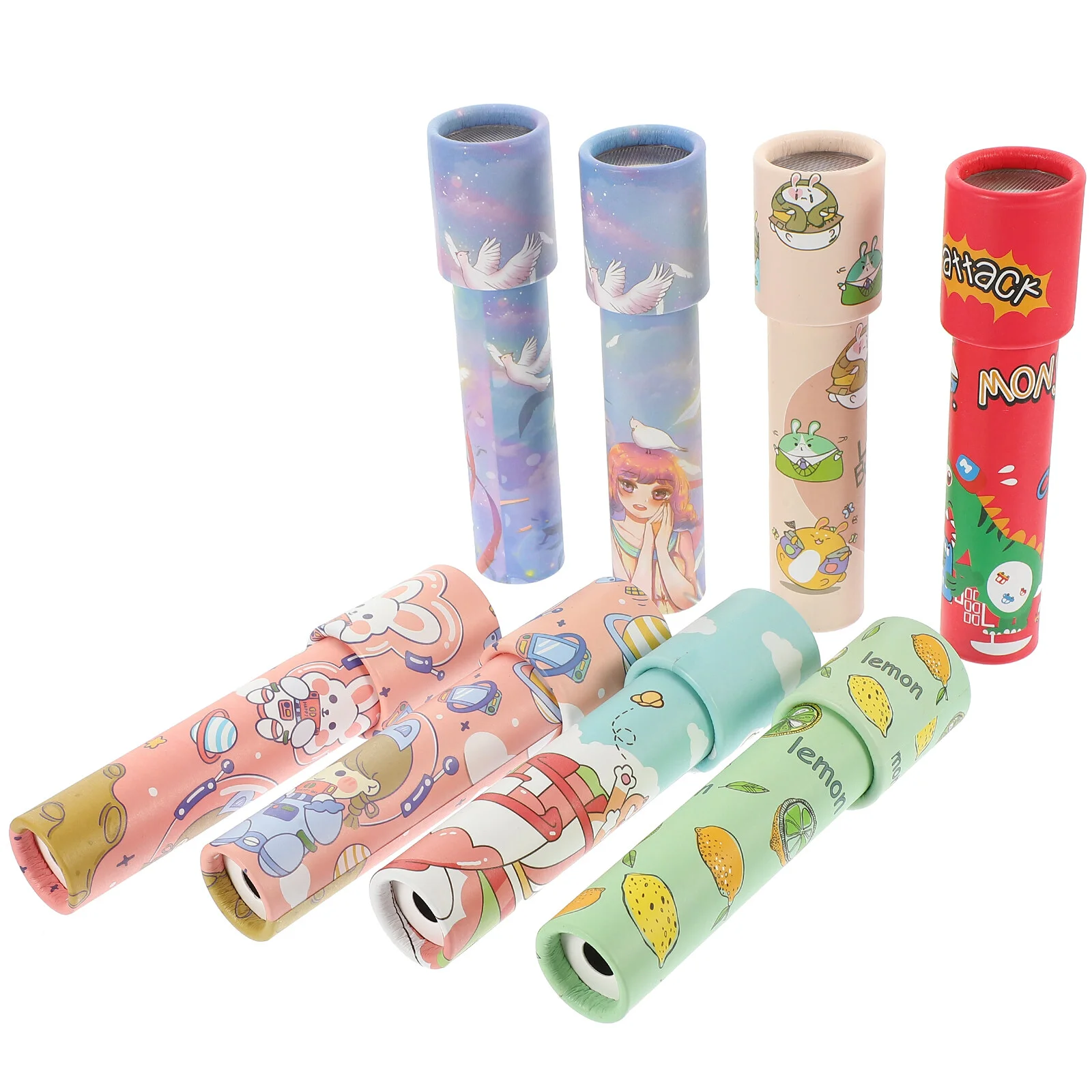 

8pcs Portable Turning Kaleidoscope Playthings Rotating Kaleidoscopes for Kids