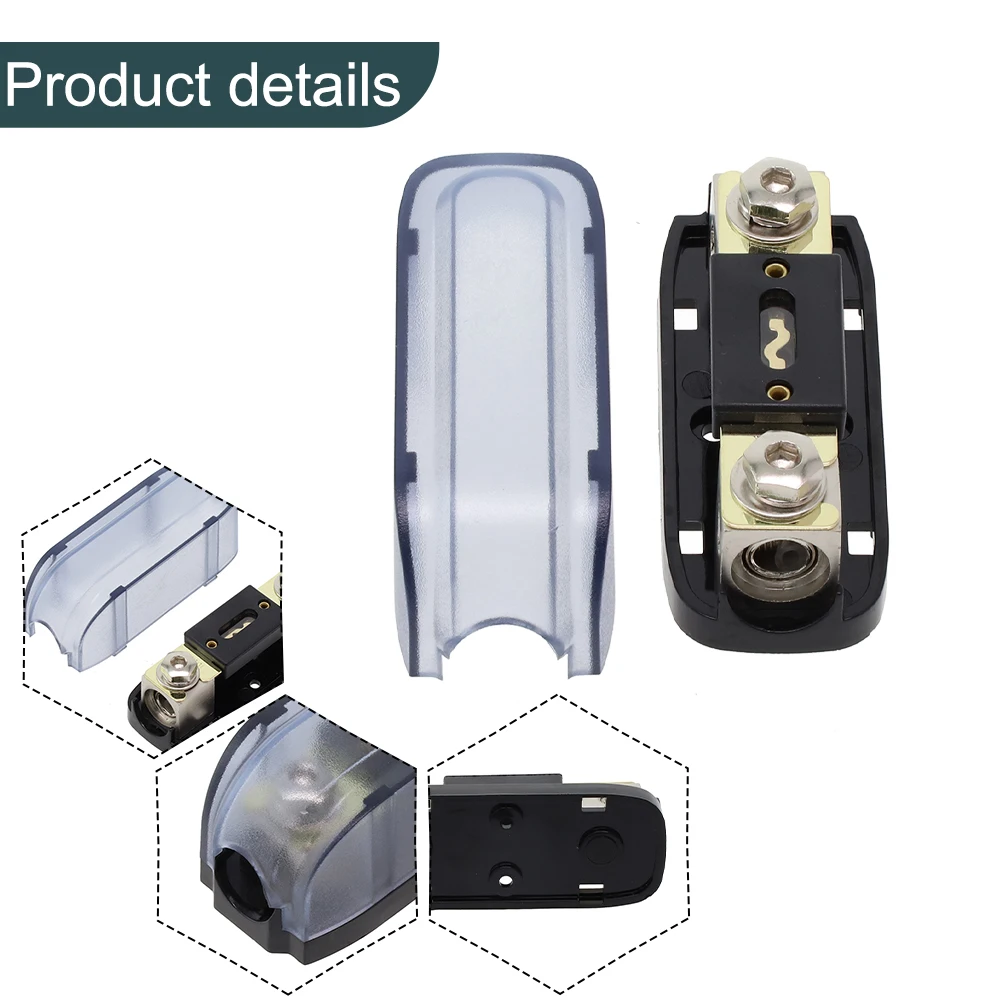 

Fuse Holder Car Audio 100A Auto Part From Over Current Fuse Base Grey Over Heat Protect The Device Boats For Cars