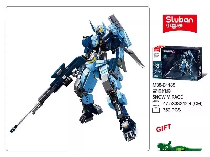 752 шт. военные меховые строительные блоки модель тяжелого оружия кирпичи синий