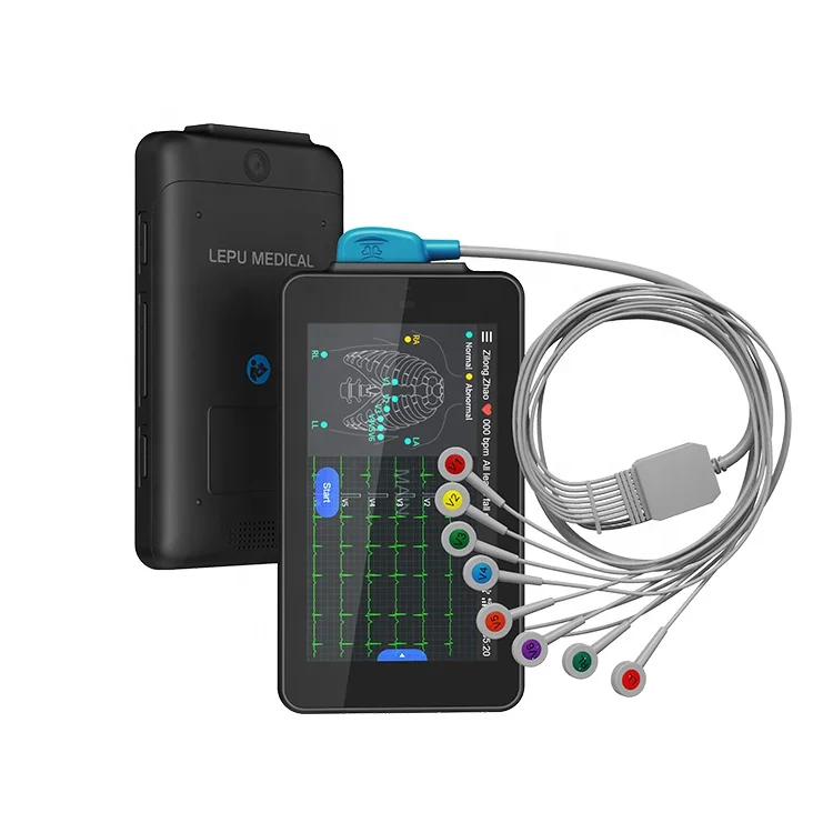 

Lepu 12 свинцовый ЭКГ, медицинское тестирование аритмии, портативный домашний монитор ЭКГ для сердечного ритма, карманный ЭКГ-аппарат для дома