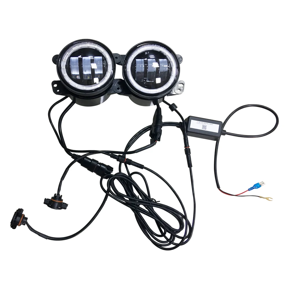 

SXMA J023-5RGB светодиодный ная противотуманная фара с DRL RGB для Jeep Wrangler JK 07-17