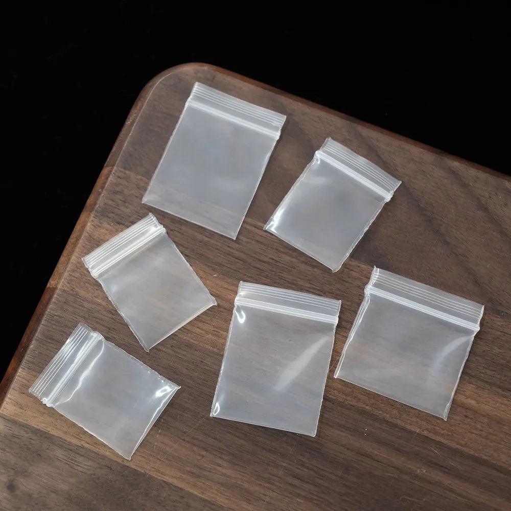 50 шт./партия прозрачные пакеты с застежкой-молнией