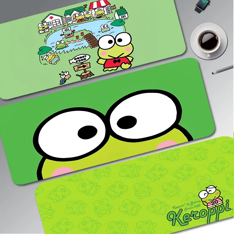

Cute Keroppi Anime-S 80x30cm XL Lockedge PC Gaming Mouse Pad Gamer Desk Mats Keyboard Pad Mause Pad Muismat Writing Desk Mats
