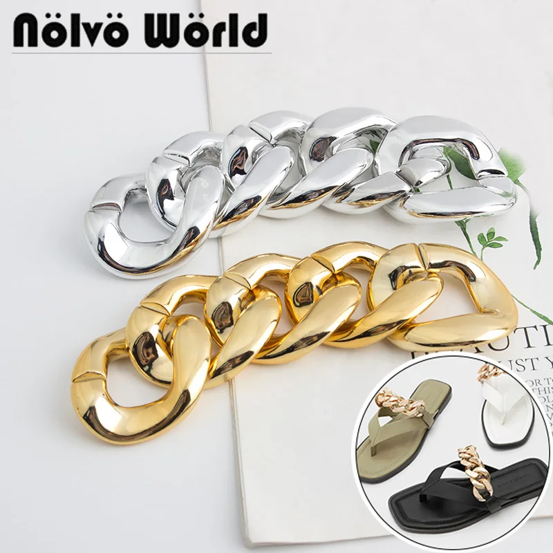 

0.5-1-1.5-5meters 41mm Gold chain Resin shoulder bag light weigh shoes accessories Lady bag acrylic large chain