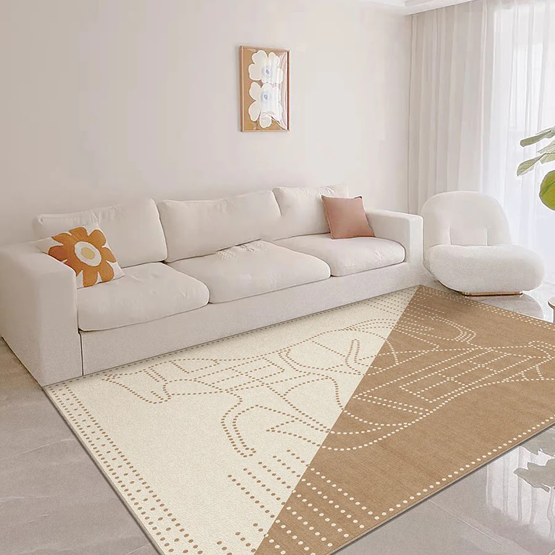 

French tile cashmere home carpet oat color retro abstract living room carpet sofa bedroom study carpet rug for living room