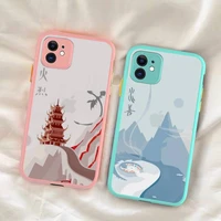 anime avatar the last airbender phone case for iphone x xr xs 7 8 plus 11 12 13 pro max 13mini translucent matte shockproof case